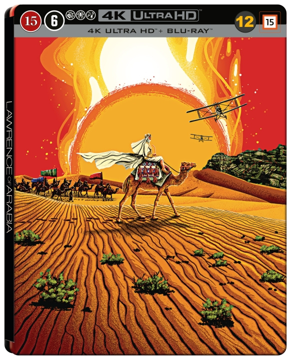 Lawrence Of Arabia - Limited Steelbook (4K Ultra HD + Blu-ray) (4 disc) in de groep HOME ELECTRONICS / Audio & Beeld / TV & Accessoires / Films / Blu-ray bij TP E-commerce Nordic AB (D27500)