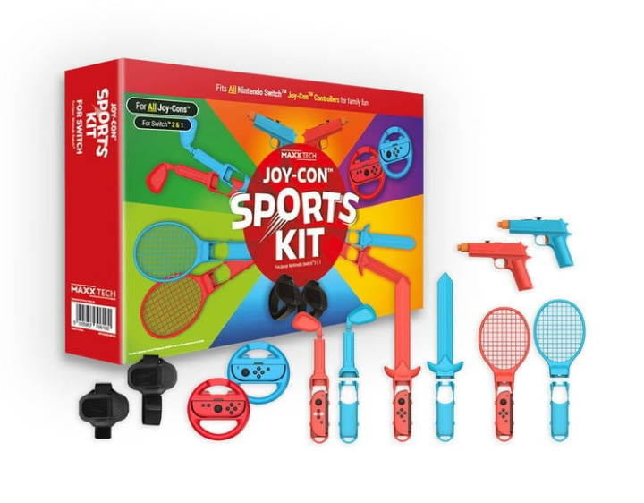 Maxx Tech Joy-Con sportkit voor Nintendo Switch 2/1 in de groep HOME ELECTRONICS / Spelconsoles en accessoires / Nintendo Switch 2 / Accessoires bij TP E-commerce Nordic AB (D27509)