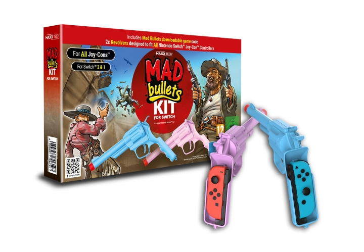 Maxx Tech Mad Bullets CIB met Switch 2 & 1 compatibel accessoire in de groep HOME ELECTRONICS / Spelconsoles en accessoires / Nintendo Switch 2 / Accessoires bij TP E-commerce Nordic AB (D27510)