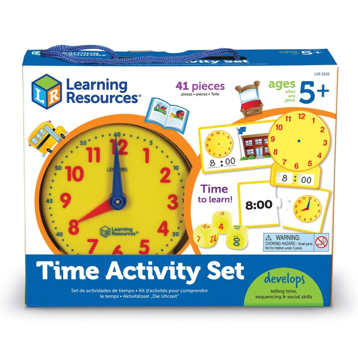 Learning Resources Tijd Activiteitenset (LSP3220-SCA) in de groep SPEELGOED, KINDER- & BABYPRODUCTEN / Babyspeelgoed / Activiteitenspeelgoed bij TP E-commerce Nordic AB (D27519)
