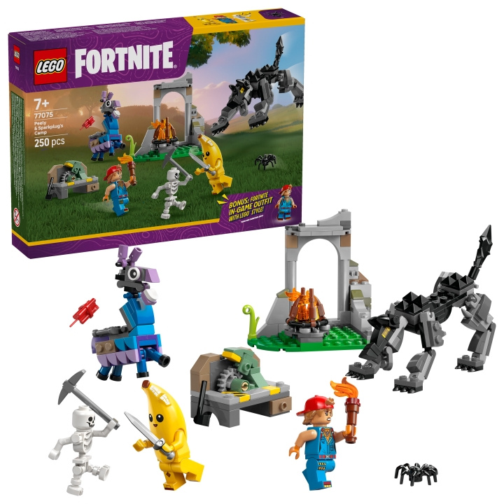 LEGO Fortnite - Peely & Sparkplug\'s Camp (77075) in de groep SPEELGOED, KINDER- & BABYPRODUCTEN / Speelgoed / Bouwspeelgoed / Lego bij TP E-commerce Nordic AB (D27565)