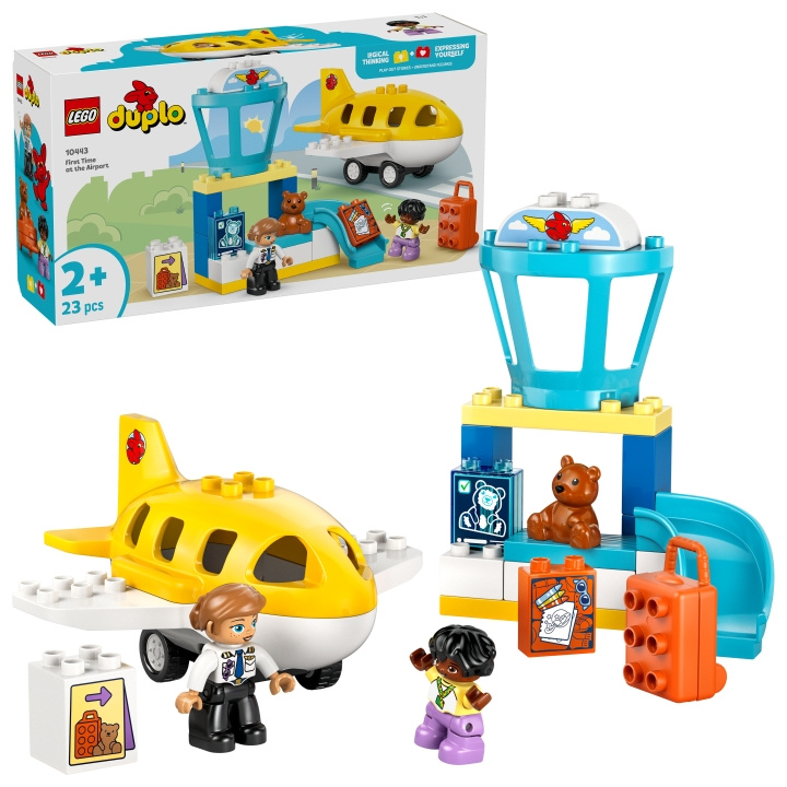 LEGO DUPLO Stad - Eerste keer op het vliegveld (10443) in de groep SPEELGOED, KINDER- & BABYPRODUCTEN / Speelgoed / Bouwspeelgoed / Lego bij TP E-commerce Nordic AB (D27573)