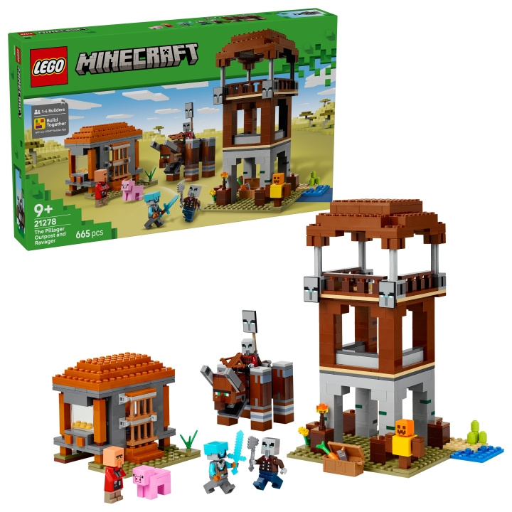 LEGO Minecraft - De Pillager Buitenpost en Ravager (21278) in de groep SPEELGOED, KINDER- & BABYPRODUCTEN / Speelgoed / Bouwspeelgoed / Lego bij TP E-commerce Nordic AB (D27592)