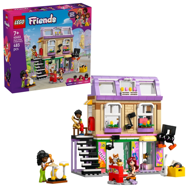 LEGO LEGO Vrienden - Muziekwinkel & Appartement (42653) in de groep SPEELGOED, KINDER- & BABYPRODUCTEN / Speelgoed / Bouwspeelgoed / Lego bij TP E-commerce Nordic AB (D27597)