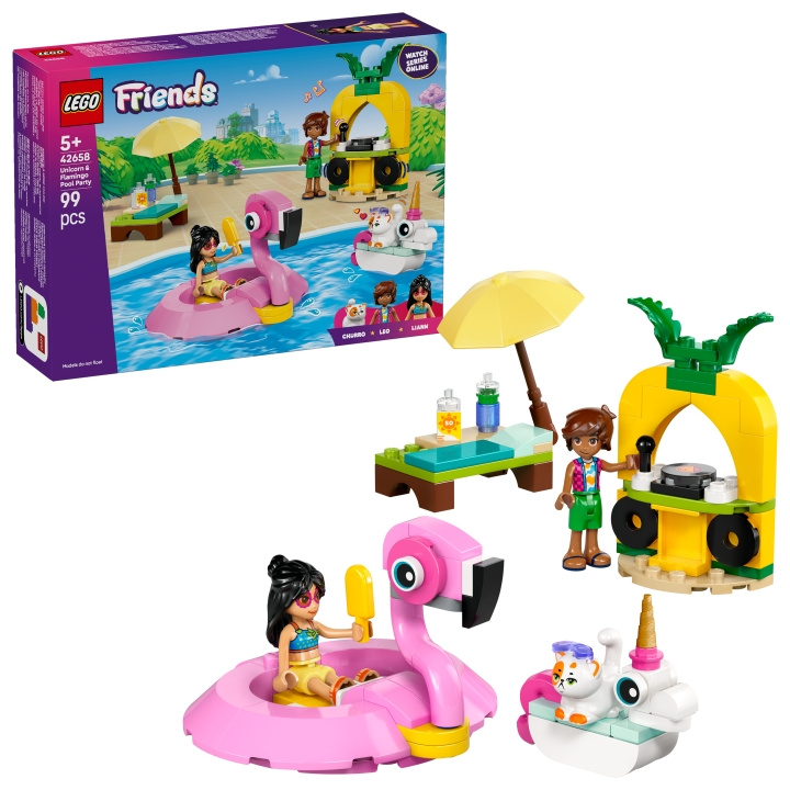 LEGO LEGO Vrienden - Eenhoorn & Flamingo Zwembadfeestje (42658) in de groep SPEELGOED, KINDER- & BABYPRODUCTEN / Speelgoed / Bouwspeelgoed / Lego bij TP E-commerce Nordic AB (D27599)