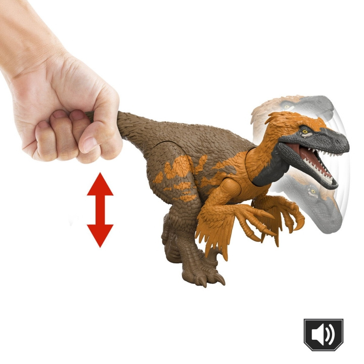 Jurassic World Wedergeboorte Wild Brullen - Utahraptor in de groep SPEELGOED, KINDER- & BABYPRODUCTEN / Speelgoed / Figuren, Miniaturen & accessoires bij TP E-commerce Nordic AB (D27613)