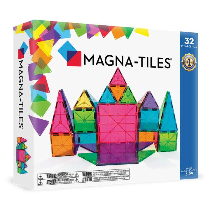 Magna Tiles MAGNA-TILES - Klassieke 32-delige set (90208) in de groep SPEELGOED, KINDER- & BABYPRODUCTEN / Speelgoed / Bouwspeelgoed / Bouwblokken bij TP E-commerce Nordic AB (D27631)
