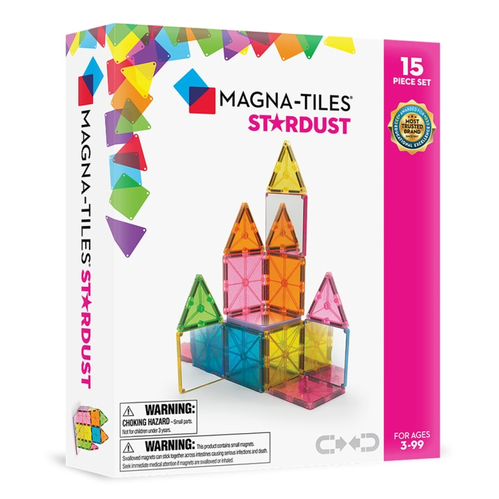 Magna Tiles MAGNA-TILES - Sterrenstof 15-Delige Set (90210) in de groep SPEELGOED, KINDER- & BABYPRODUCTEN / Speelgoed / Bouwspeelgoed / Bouwblokken bij TP E-commerce Nordic AB (D27633)