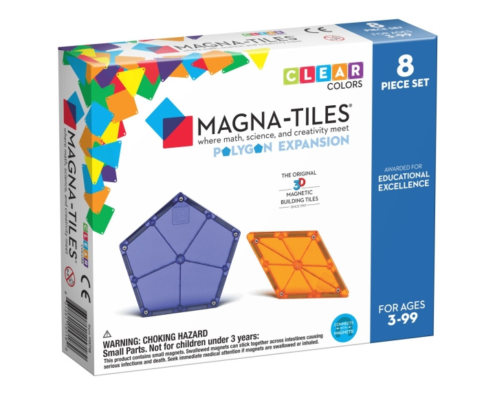 Magna Tiles MAGNA-TILES - Polygonen Uitbreiding 8-delige set (90217) in de groep SPEELGOED, KINDER- & BABYPRODUCTEN / Speelgoed / Bouwspeelgoed / Bouwblokken bij TP E-commerce Nordic AB (D27642)