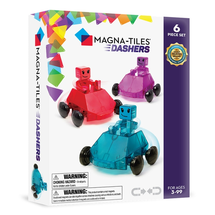 Magna Tiles MAGNA-TILES - Dashers, 6-delige set (90234) in de groep SPEELGOED, KINDER- & BABYPRODUCTEN / Speelgoed / Bouwspeelgoed / Bouwblokken bij TP E-commerce Nordic AB (D27643)