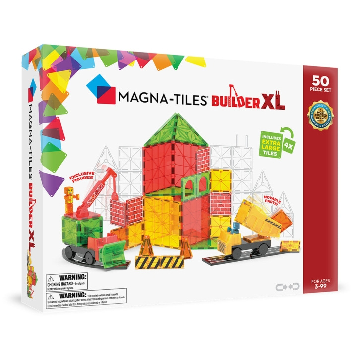 Magna Tiles MAGNA-TILES - Bouwer XL 50 stuks (90289) in de groep SPEELGOED, KINDER- & BABYPRODUCTEN / Speelgoed / Bouwspeelgoed / Bouwblokken bij TP E-commerce Nordic AB (D27644)