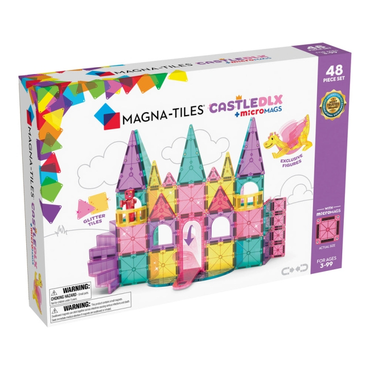 Magna Tiles MAGNA-TILES - Kasteel Deluxe 48-delige set (90291) in de groep SPEELGOED, KINDER- & BABYPRODUCTEN / Speelgoed / Bouwspeelgoed / Bouwblokken bij TP E-commerce Nordic AB (D27645)