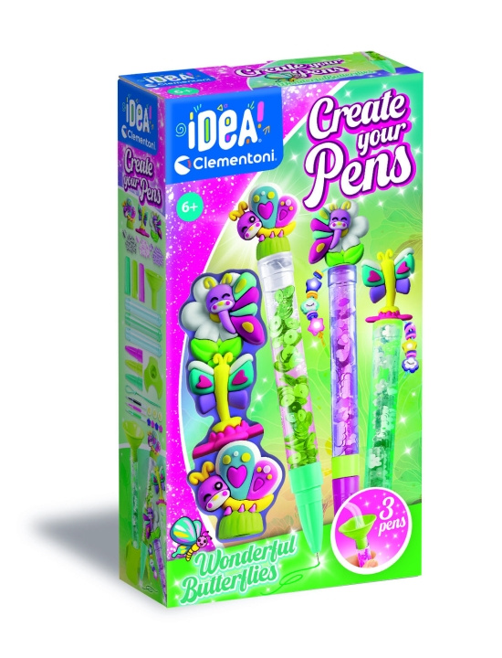 Clementoni Creëer je Pennen - Prachtige vlinders (I-18169) in de groep SPEELGOED, KINDER- & BABYPRODUCTEN / Speelgoed / Ambachten bij TP E-commerce Nordic AB (D27683)