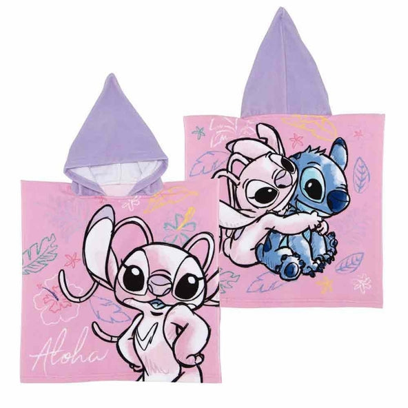 Disney Stitch (paars) - microvezel poncho - 50 x 100 cm (WD16999) in de groep SPEELGOED, KINDER- & BABYPRODUCTEN / Babygadgets / Bad bij TP E-commerce Nordic AB (D27686)