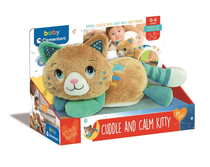 Clementoni Knuffel Kalmerende Kitty (I-17574) in de groep SPEELGOED, KINDER- & BABYPRODUCTEN / Babyspeelgoed / Knuffels bij TP E-commerce Nordic AB (D27691)