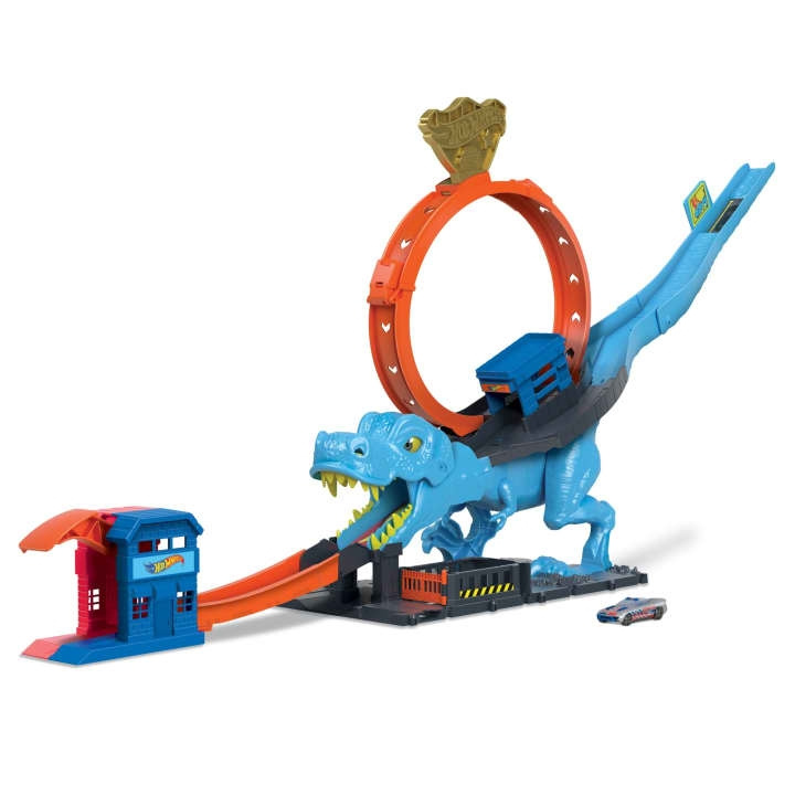 Hot Wheels City T-Rex Loop en Stunt Speelset (HKX42) in de groep SPEELGOED, KINDER- & BABYPRODUCTEN / Speelgoed / Speelgoedauto\'s bij TP E-commerce Nordic AB (D27699)