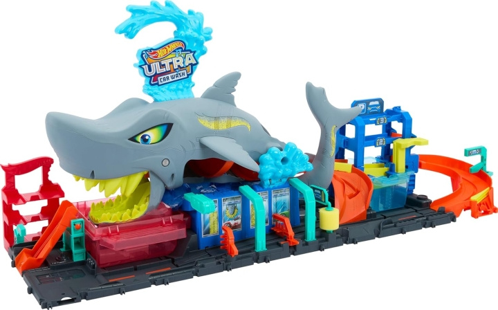 Hot Wheels - Ultra haai wasstraat (HTN82) in de groep SPEELGOED, KINDER- & BABYPRODUCTEN / Speelgoed / Figuren, Miniaturen & accessoires bij TP E-commerce Nordic AB (D27700)