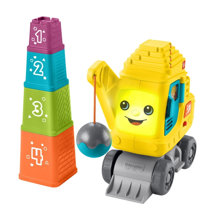 Fisher-Price Tel & Stapel Kraan (JFF16) in de groep SPEELGOED, KINDER- & BABYPRODUCTEN / Speelgoed / Bouwspeelgoed / Bouwblokken bij TP E-commerce Nordic AB (D27715)