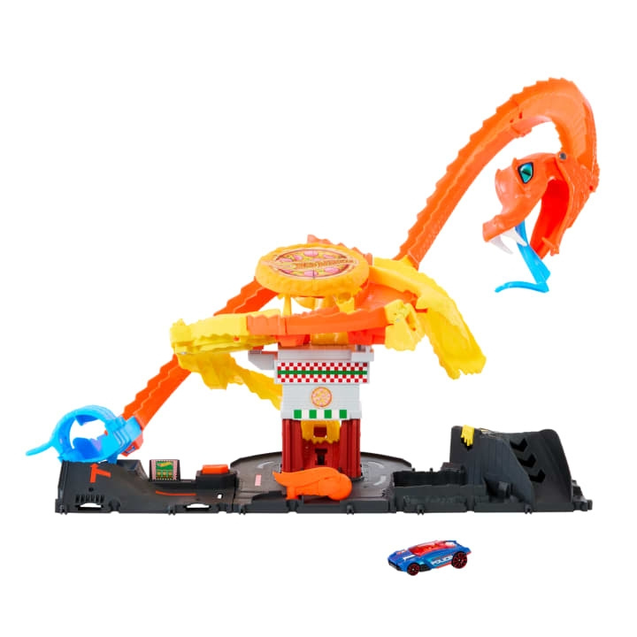 Hot Wheels City Cobra Slam Pizza-aanval (HTN81) in de groep SPEELGOED, KINDER- & BABYPRODUCTEN / Speelgoed / Speelset bij TP E-commerce Nordic AB (D27734)