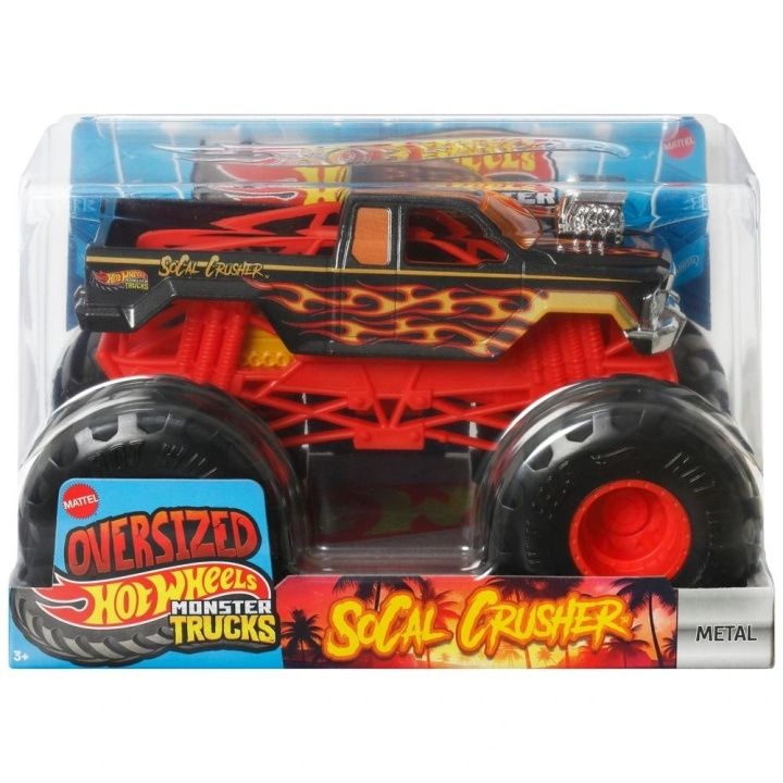 Hot Wheels Monster Trucks 1:24 Die-Cast - Socal Crusher in de groep SPEELGOED, KINDER- & BABYPRODUCTEN / Speelgoed / Speelgoedauto\'s bij TP E-commerce Nordic AB (D27761)