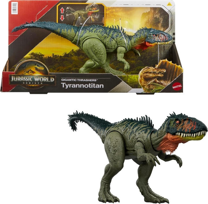 Jurassic World Gigantische Thrashers - Tyrannotitian in de groep SPEELGOED, KINDER- & BABYPRODUCTEN / Speelgoed / Figuren, Miniaturen & accessoires bij TP E-commerce Nordic AB (D27794)