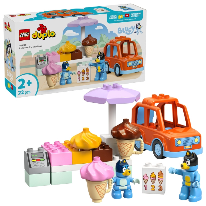 LEGO DUPLO Bluey - Ijsreis met Bluey (10458) in de groep SPEELGOED, KINDER- & BABYPRODUCTEN / Speelgoed / Bouwspeelgoed / Lego bij TP E-commerce Nordic AB (D27797)