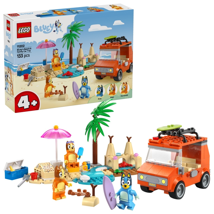 LEGO Bluey - Bluey\'s Strand & Autotocht (11202) in de groep SPEELGOED, KINDER- & BABYPRODUCTEN / Speelgoed / Bouwspeelgoed / Lego bij TP E-commerce Nordic AB (D27800)