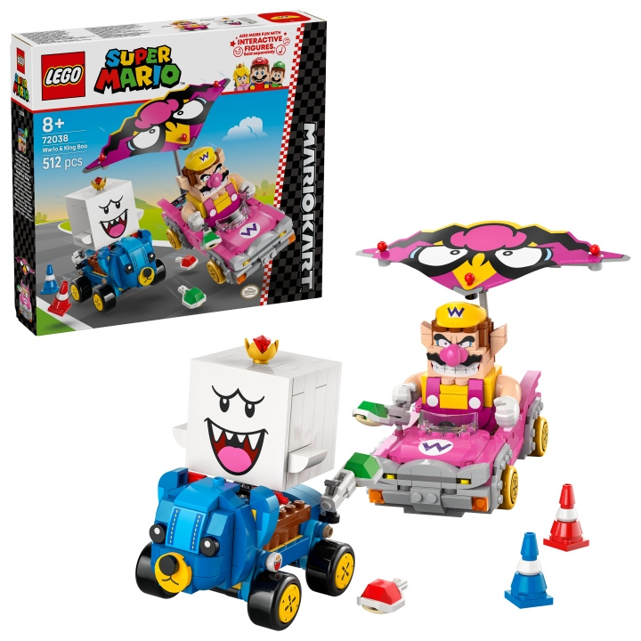 LEGO Super Mario - Mario Kart™ - Wario & King Boo (72038) in de groep SPEELGOED, KINDER- & BABYPRODUCTEN / Speelgoed / Bouwspeelgoed / Lego bij TP E-commerce Nordic AB (D27818)