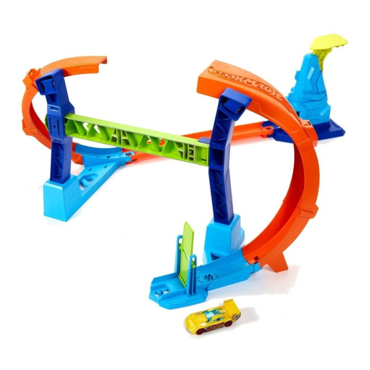 Hot Wheels Stunt Tracks Kurkentrekker Sprongkampioen (JFH36) in de groep SPEELGOED, KINDER- & BABYPRODUCTEN / Speelgoed / Speelset bij TP E-commerce Nordic AB (D27875)
