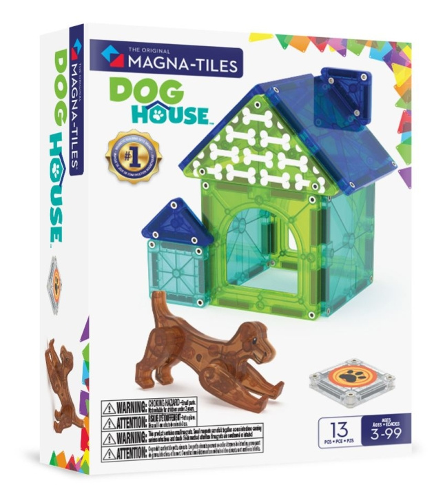 Magna Tiles MAGNA-TILES - Hondenhuis 13 stuks (90356) in de groep SPEELGOED, KINDER- & BABYPRODUCTEN / Speelgoed / Bouwspeelgoed / Bouwblokken bij TP E-commerce Nordic AB (D27885)