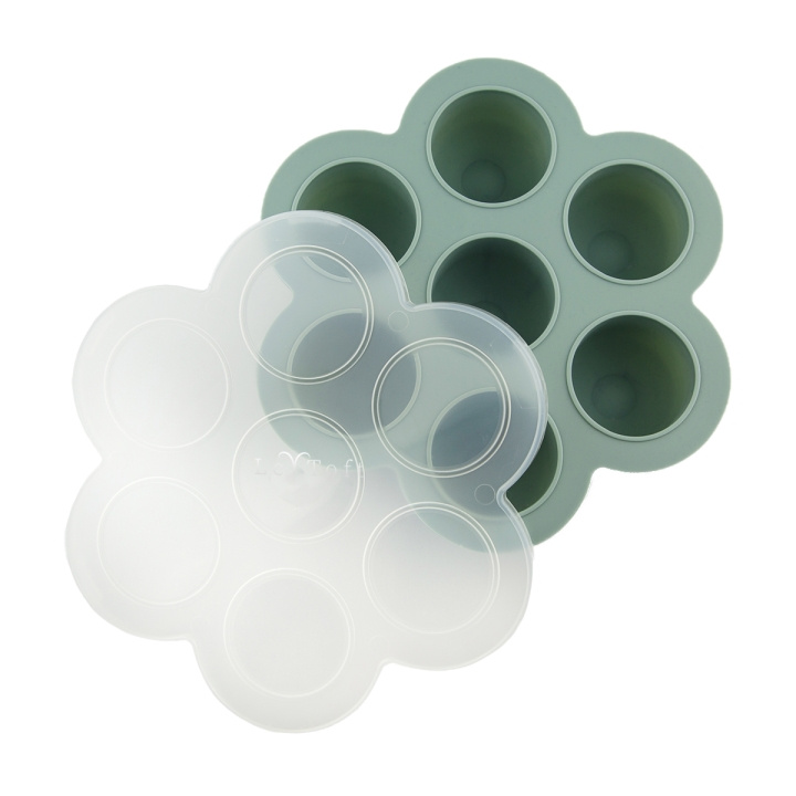 Le Toft Diepvriesblokjes voor babyvoeding - Smokey Green - 75 ml per vakje in de groep SPEELGOED, KINDER- & BABYPRODUCTEN / Eten & Drinken / Kinderservies bij TP E-commerce Nordic AB (D27893)