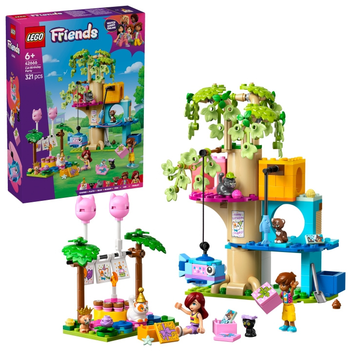 LEGO LEGO Vrienden - Verjaardagsfeestje en boomhut voor katten (42666) in de groep SPEELGOED, KINDER- & BABYPRODUCTEN / Speelgoed / Bouwspeelgoed / Lego bij TP E-commerce Nordic AB (D27904)