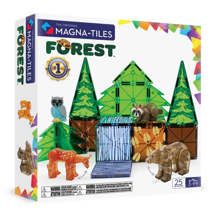 Magna Tiles MAGNA-TILES - Bosdieren 25-delige set (90224) in de groep SPEELGOED, KINDER- & BABYPRODUCTEN / Speelgoed / Bouwspeelgoed / Bouwblokken bij TP E-commerce Nordic AB (D27950)