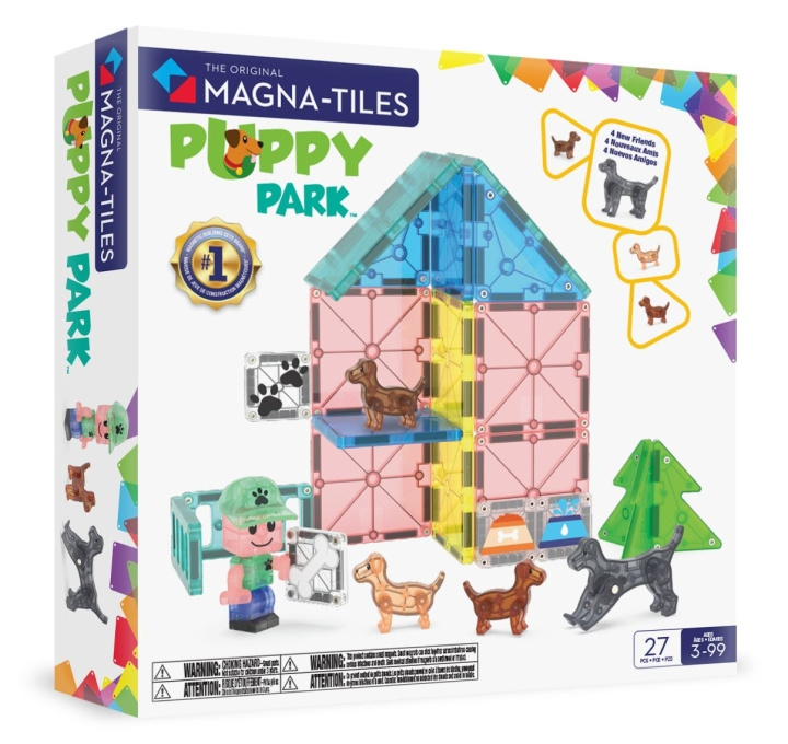 Magna Tiles MAGNA-TILES - Hondenopvang 27 st (90355) in de groep SPEELGOED, KINDER- & BABYPRODUCTEN / Speelgoed / Bouwspeelgoed / Bouwblokken bij TP E-commerce Nordic AB (D27974)