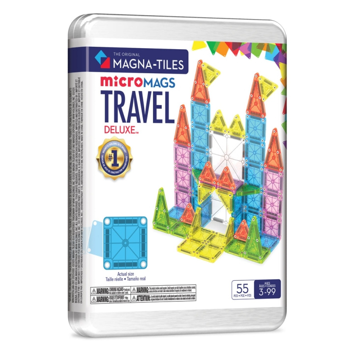 Magna Tiles Magna Tegels - Reisset Deluxe™ 55-Delige Set (90365) in de groep SPEELGOED, KINDER- & BABYPRODUCTEN / Speelgoed / Bouwspeelgoed / Bouwblokken bij TP E-commerce Nordic AB (D27991)