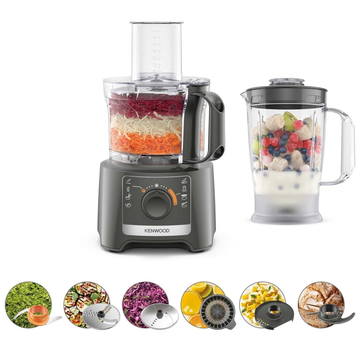 Kenwood Matberedare FDP31.360GY MultiPro Compact in de groep HUISHOUDEN & TUIN / Huishoudelijke apparaten / Keukentools & -apparatuur / Voedselverwerkers bij TP E-commerce Nordic AB (D28043)