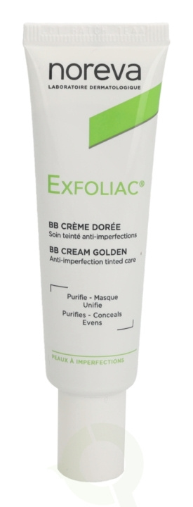 Noreva Exfoliac BB Cream 30 ml Golden in de groep BEAUTY & HEALTH / Huidsverzorging / Gezicht / Dagcrème bij TP E-commerce Nordic AB (D28325)