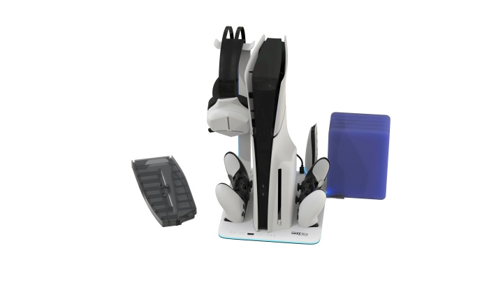 Maxx Tech PS5 DLX LED multifunctionele standaard voor alle PS5 consoles in de groep HOME ELECTRONICS / Spelconsoles en accessoires / Sony PlayStation 5 bij TP E-commerce Nordic AB (D28361)