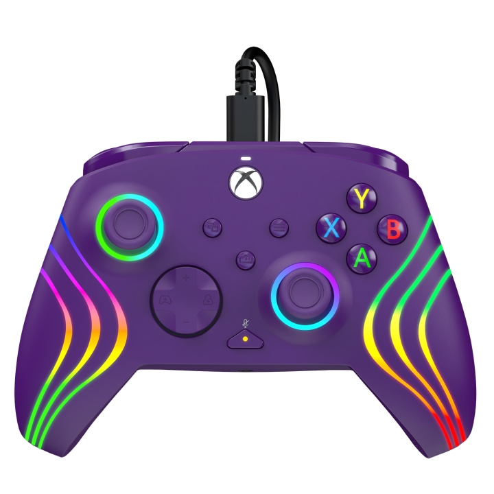 PDP Gaming Afterglow Wave bedrade controller - Paars in de groep HOME ELECTRONICS / Spelconsoles en accessoires / Xbox Series X bij TP E-commerce Nordic AB (D28390)
