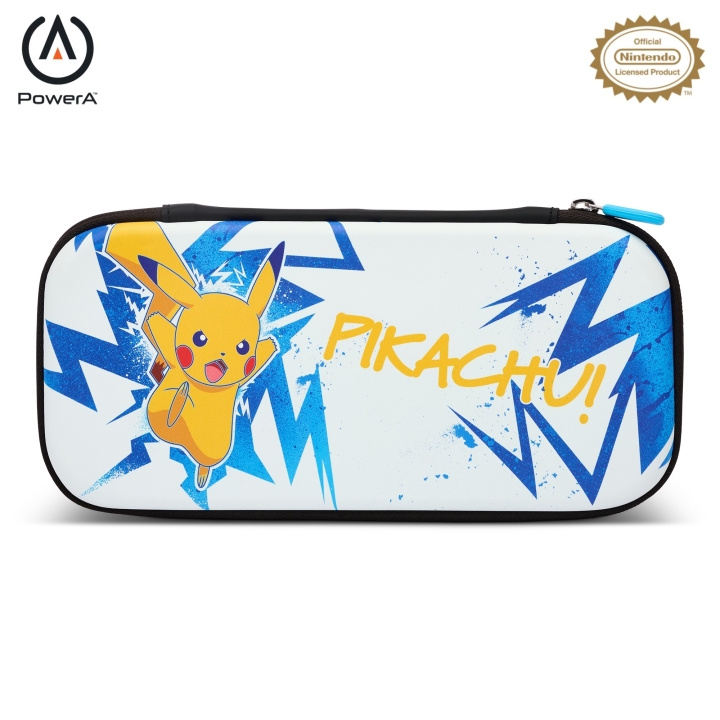PowerA Slank etui voor Nintendo Switch - OLED Model, Nintendo Switch of Nintendo Switch Lite - Pikachu Hoogspanning in de groep HOME ELECTRONICS / Spelconsoles en accessoires / Nintendo Switch bij TP E-commerce Nordic AB (D28392)