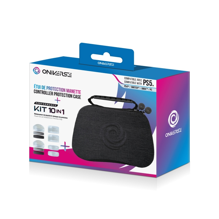 Oniverse Controller Hoesje Met 10 Accessoires 4 Ringen + 6 Siliconen Dopjes - Grijs in de groep HOME ELECTRONICS / Spelconsoles en accessoires / Sony PlayStation 5 bij TP E-commerce Nordic AB (D28398)