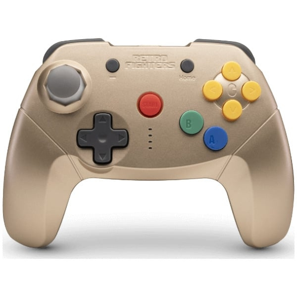 Retro-Fighters Brawler64 Bluetooth NSO - Goud in de groep HOME ELECTRONICS / Spelconsoles en accessoires / Nintendo Switch bij TP E-commerce Nordic AB (D28444)