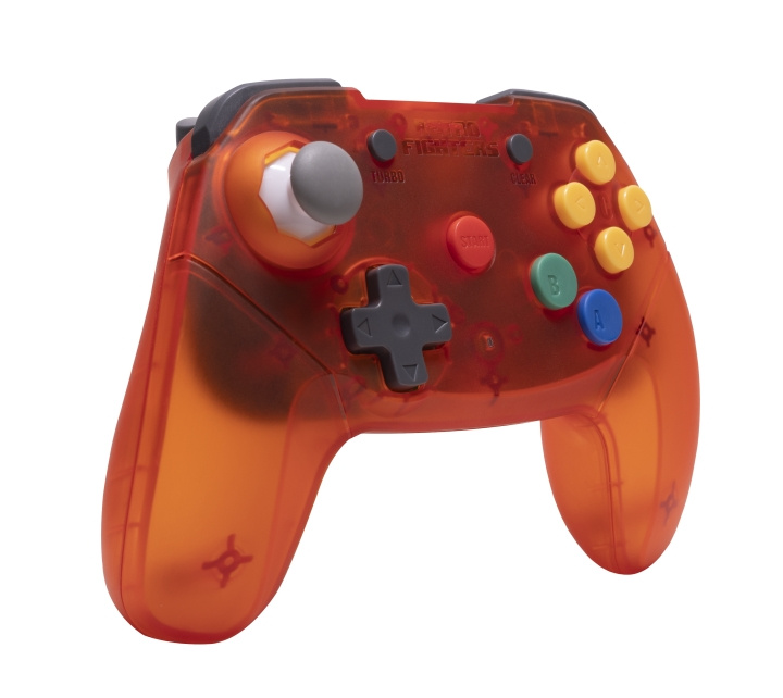 Retro-Fighters Brawler64 2.4G-controller - Oranje in de groep HOME ELECTRONICS / Spelconsoles en accessoires / Nintendo Wii bij TP E-commerce Nordic AB (D28449)