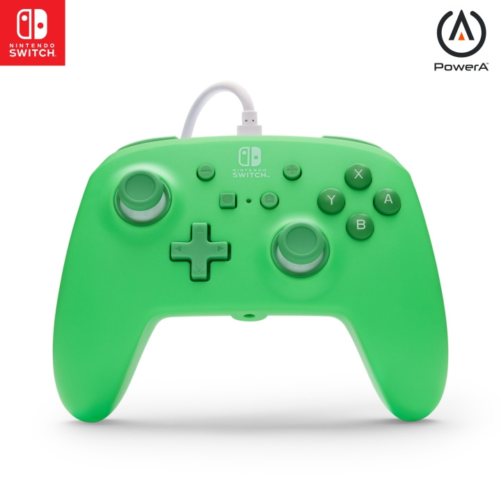 PowerA Verbeterde bedrade controller - Seafoam Green/ Nintendo Switch in de groep HOME ELECTRONICS / Spelconsoles en accessoires / Nintendo Switch bij TP E-commerce Nordic AB (D28564)