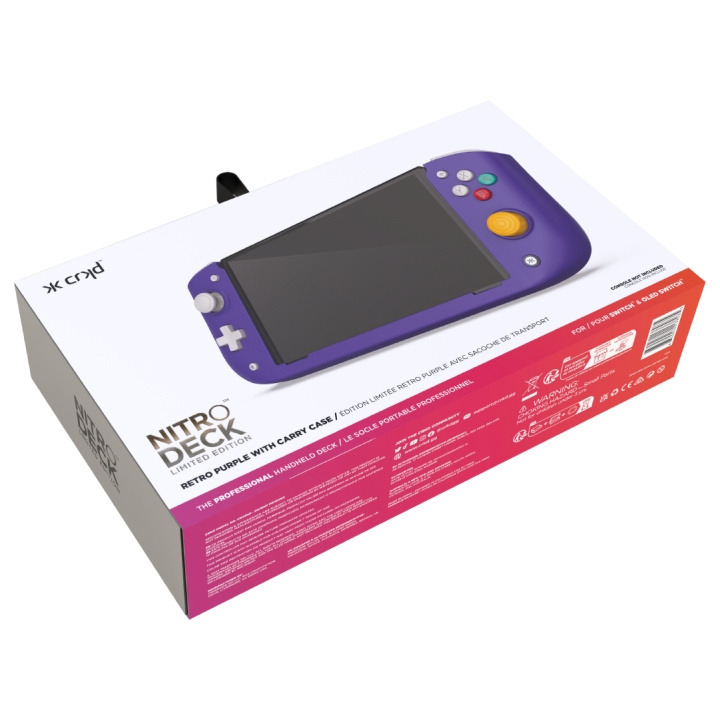 Cracked Nitro Deck Retro - Paars in de groep HOME ELECTRONICS / Spelconsoles en accessoires / Nintendo Switch bij TP E-commerce Nordic AB (D28584)
