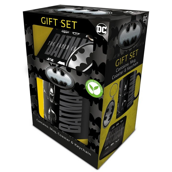 Pyramid International BATMAN GESCHENKSET (MOK, ONDERZETTER & SLEUTELHANGER) in de groep SPORT, VRIJE TIJD & HOBBY / Leuke dingen / Bekers bij TP E-commerce Nordic AB (D28591)