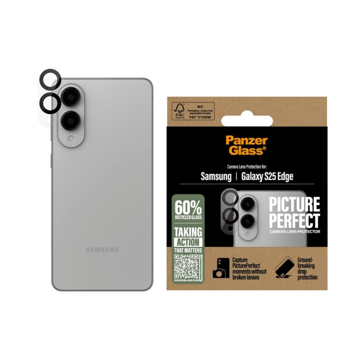Panzer Glas - PicturePerfect Kameralinsebeskytter Samsung S25 Edge in de groep SMARTPHONE & TABLETS / Mobielbescherming / Samsung bij TP E-commerce Nordic AB (D28649)