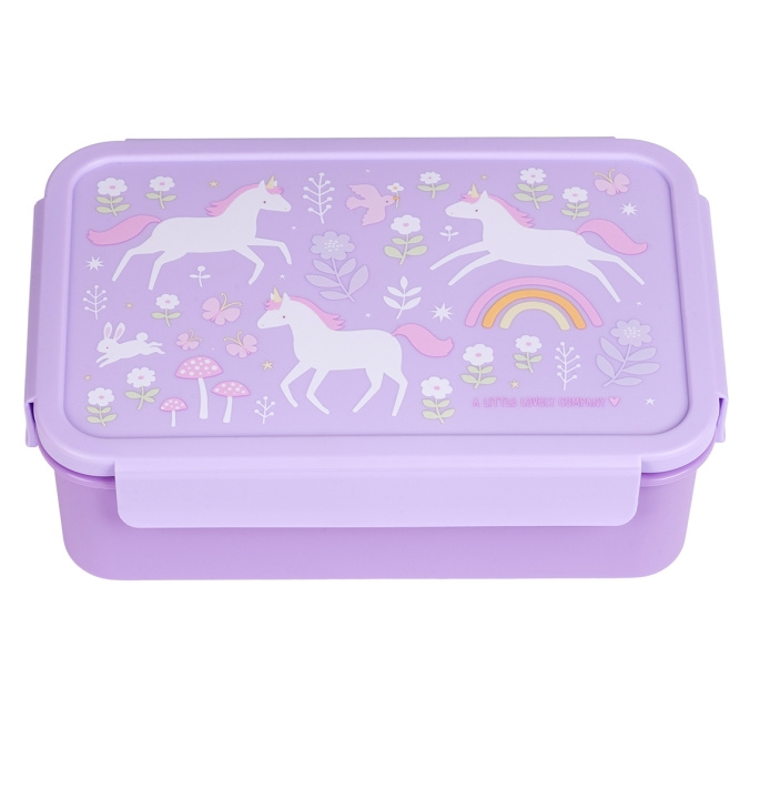 A little lovely company Bento Lunchbox - Unicorn Dreams (BBUDPU70) in de groep SPEELGOED, KINDER- & BABYPRODUCTEN / Eten & Drinken / Kinderservies bij TP E-commerce Nordic AB (D28679)