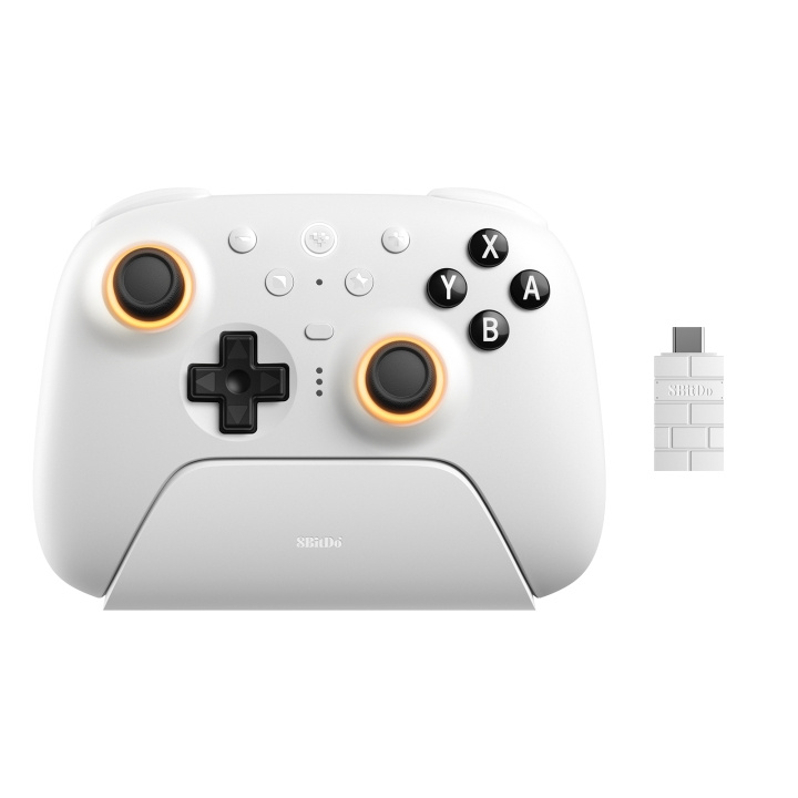 8Bitdo Ultimate 2 Draadloze BT - Wit in de groep HOME ELECTRONICS / Spelconsoles en accessoires / Nintendo Switch bij TP E-commerce Nordic AB (D28709)