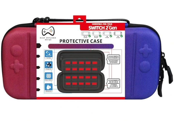 Deep Explorer Beschermhoes Blauw in de groep HOME ELECTRONICS / Spelconsoles en accessoires / Nintendo Switch 2 / Accessoires bij TP E-commerce Nordic AB (D28733)